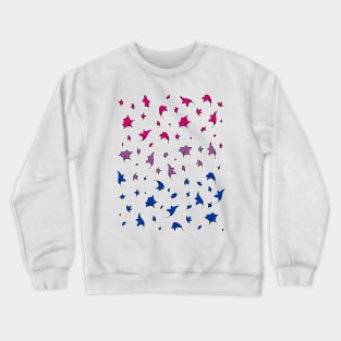 Heartstopper leaves - bi pride Crewneck Sweatshirt